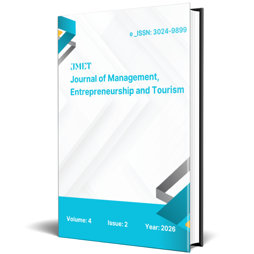 					View Vol. 4 No. 2 (2026): July, Journal of Management, Entrepreneurship and Tourism (JMET)
				